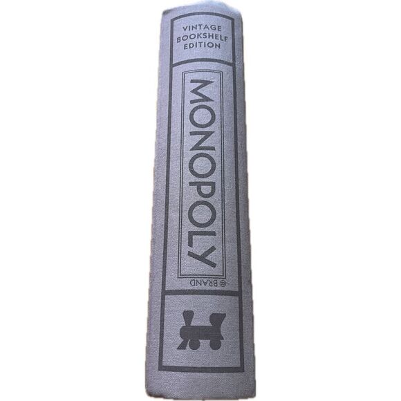 Monopoly Vintage Bookshelf Edition Book Box Grey - Picture 2 of 9